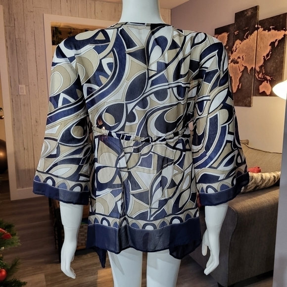 MICHAEL KORS - Deep V-neck Blouses - Picture 3 of 11